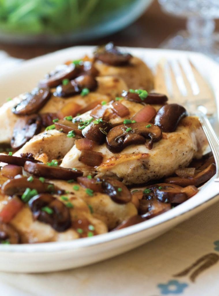 Chicken with Mushrooms and Thyme recipe helps macular degeneration Recipe helps macular degeneration - Chicken with mushrooms and thyme